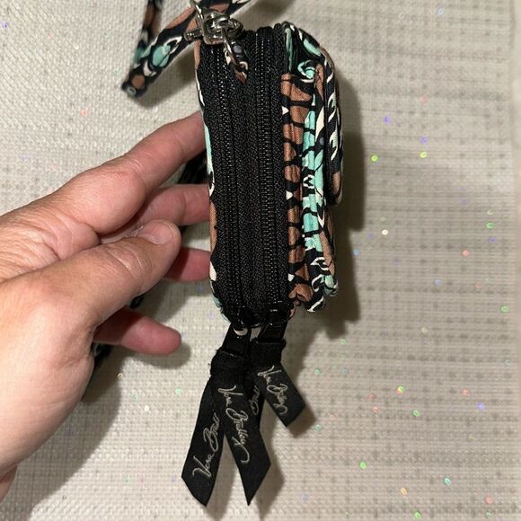 VB Brown RFID Sierra Stream All in One Crossbody Bag Wallet Wristlet Organizer - Picture 8 of 16